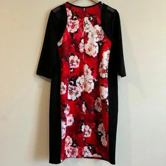 Eloquii Sheath Floral Dress Short Sleeve 16 - Picture 2 of 8